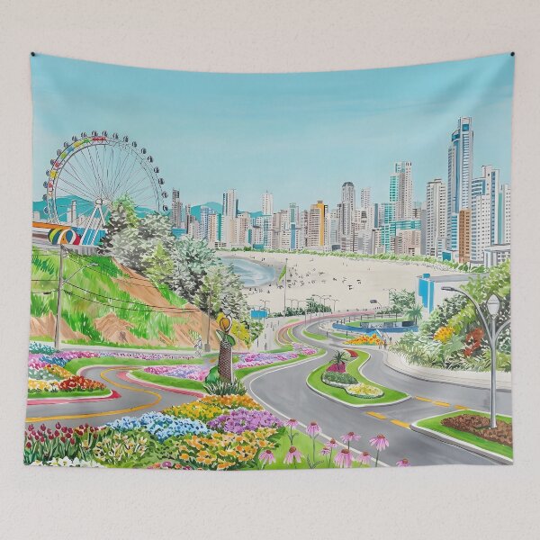 Item preview, Balneário Camboriú  Acrylic Travel Print  Brazil designed and sold by POSTERIOCREW.