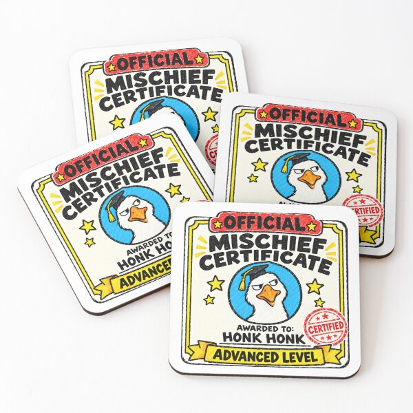 Item preview, Silly Goose License. Official Mischief Certificate. Advanced Level. designed and sold by CoCoArt-Ua.