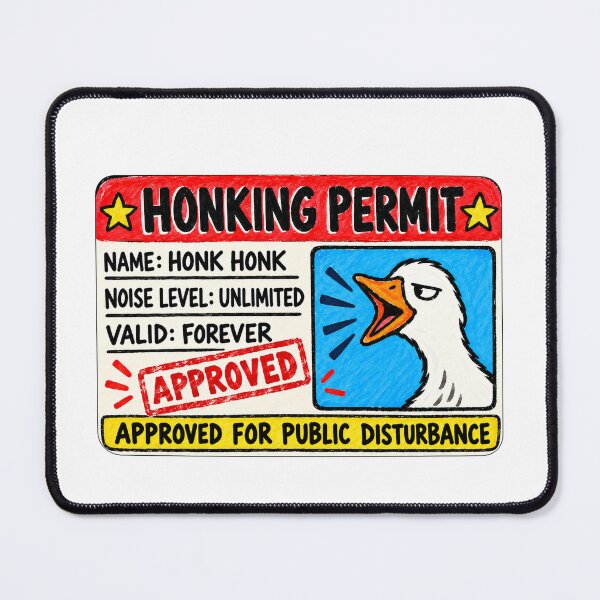 Item preview, Silly Goose License. Honking Permit. designed and sold by CoCoArt-Ua.