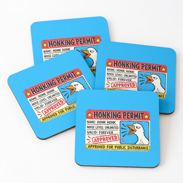 Item preview, Silly Goose License. Honking Permit. designed and sold by CoCoArt-Ua.