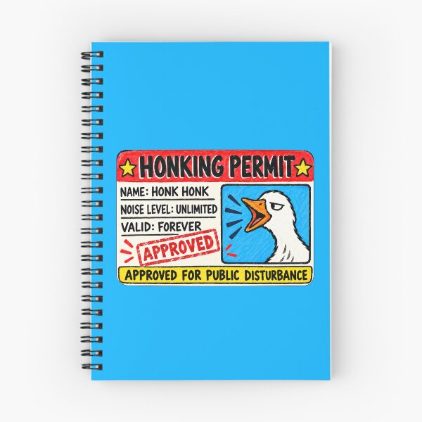 Item preview, Silly Goose License. Honking Permit. designed and sold by CoCoArt-Ua.
