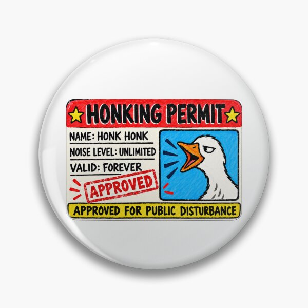 Item preview, Silly Goose License. Honking Permit. designed and sold by CoCoArt-Ua.