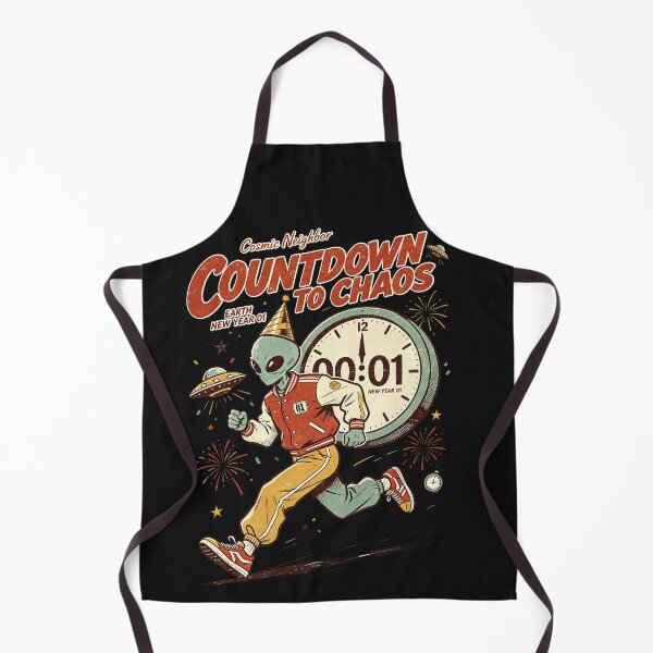 Item preview, Countdown To Chaos Alien New Year Party designed and sold by NatalieJeans.