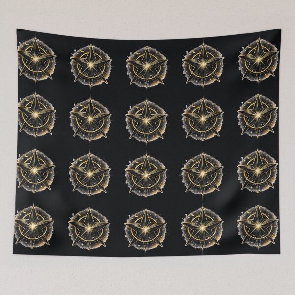 Item preview, Mystical Golden Cosmic Night Sky designed and sold by Hari Arts.