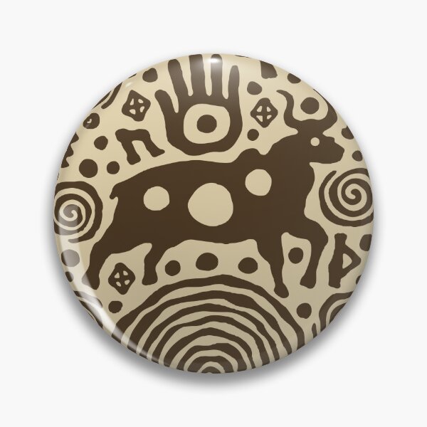 Item preview, Ancient Sacred Bull Totem Art designed and sold by RamyGallery.