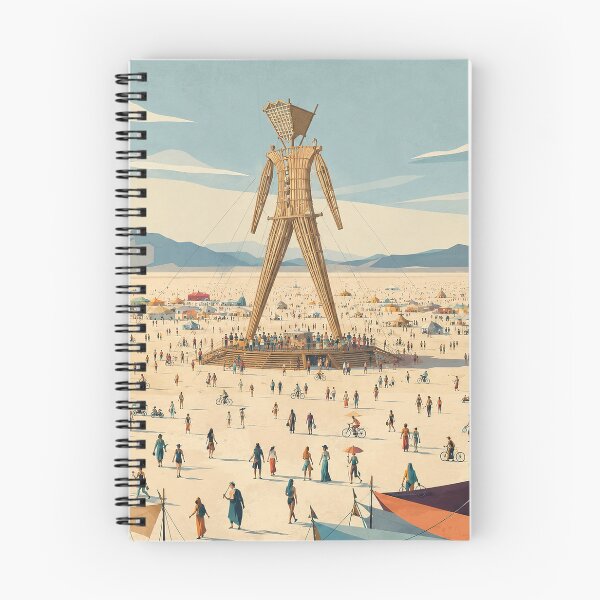 Item preview, Burning Man Inspired Desert Arts Festival with Giant Effigy designed and sold by MoonSkyArt.