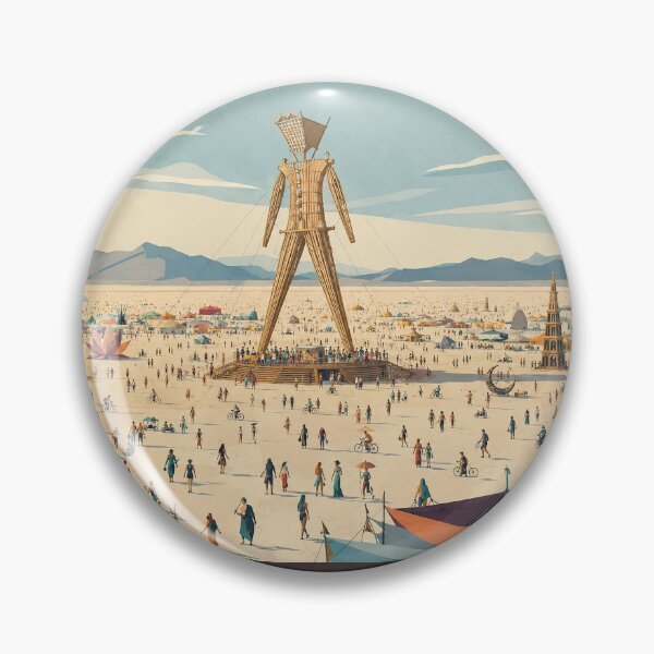 Item preview, Burning Man Inspired Desert Arts Festival with Giant Effigy designed and sold by MoonSkyArt.