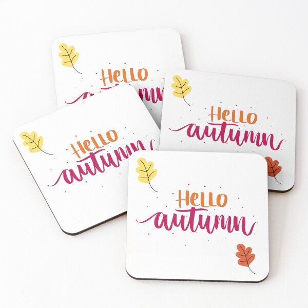 Item preview, Hello Autumn - Fall Season Typography Design designed and sold by DreamPixelPrint.