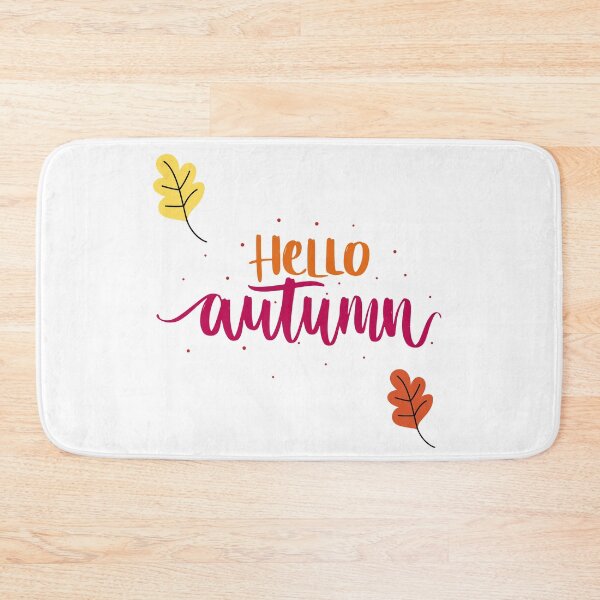 Item preview, Hello Autumn - Fall Season Typography Design designed and sold by DreamPixelPrint.