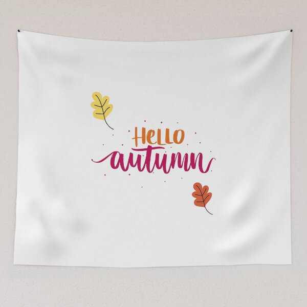 Item preview, Hello Autumn - Fall Season Typography Design designed and sold by DreamPixelPrint.