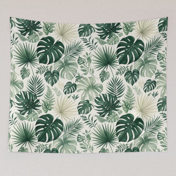 Item preview, Tropical Monstera Leaf Pattern designed and sold by ShivCraftStudio.