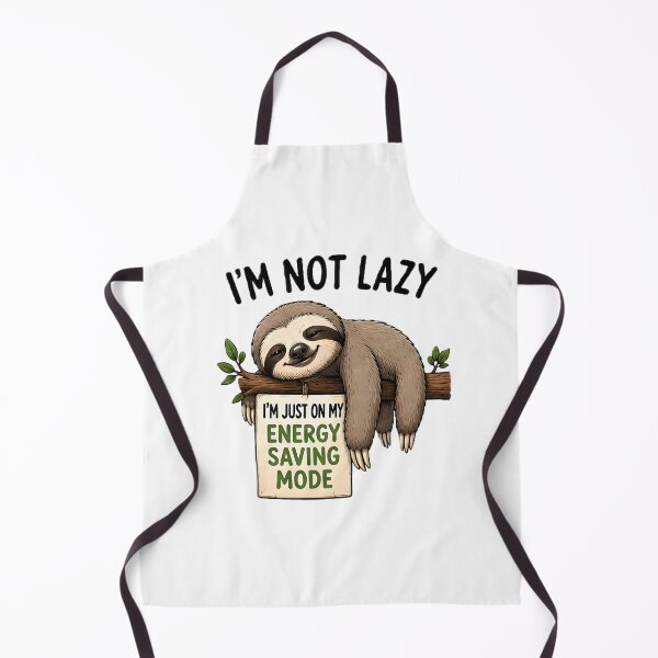 Item preview, Cute Sloth Energy Saving Mode Not Lazy Funny Quote designed and sold by Pyt27.