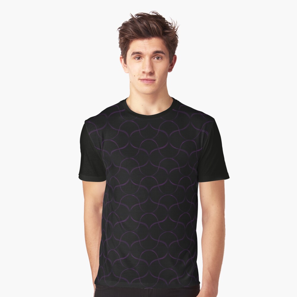 Oh Gee! Glow Purple Graphic T-Shirt