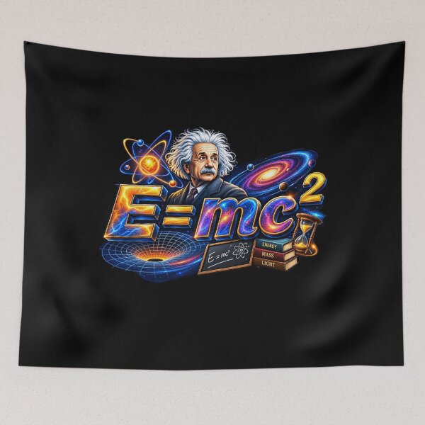 Item preview, E = mc² Einstein Cosmic Physics Sci-Fi Science Equation designed and sold by Fine Art California.