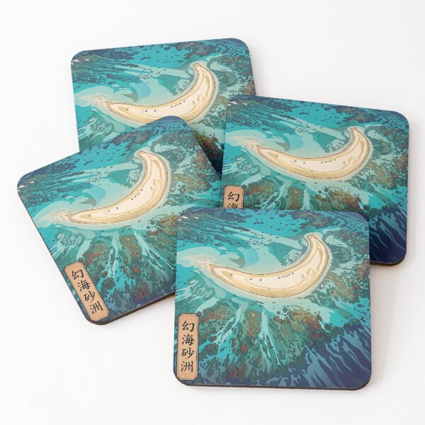 Item preview, Ukiyo-e Phantom Sandbar Ocean Art designed and sold by conohitoAI-ArtGallery.