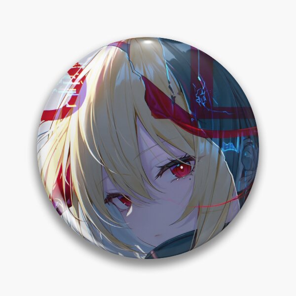 Item preview, Cyberpunk Blonde Warrior – Futuristic Red Blue Glitch Anime Aesthetic designed and sold by Dyan4.