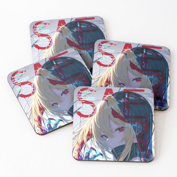 Item preview, Cyberpunk Blonde Warrior – Futuristic Red Blue Glitch Anime Aesthetic designed and sold by Dyan4.