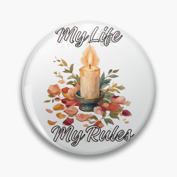 Item preview, My Life My Rules Candle & Floral Aesthetic Design designed and sold by CoreThread..