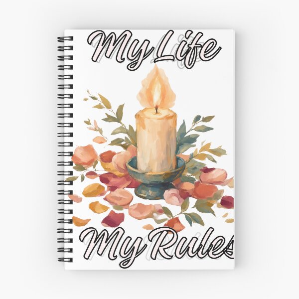Item preview, My Life My Rules Candle & Floral Aesthetic Design designed and sold by CoreThread..