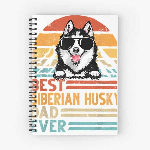 Item preview, Best Siberian Husky Dad Ever Retro Vintage Fathers Day designed and sold by CyberAngela.