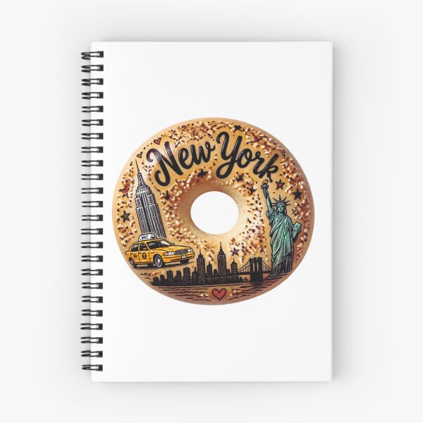 Item preview, New York Bagel Everything Bagel NYC Foodie Souvenir designed and sold by RDproject.