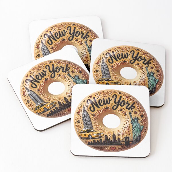 Item preview, New York Bagel Everything Bagel NYC Foodie Souvenir designed and sold by RDproject.
