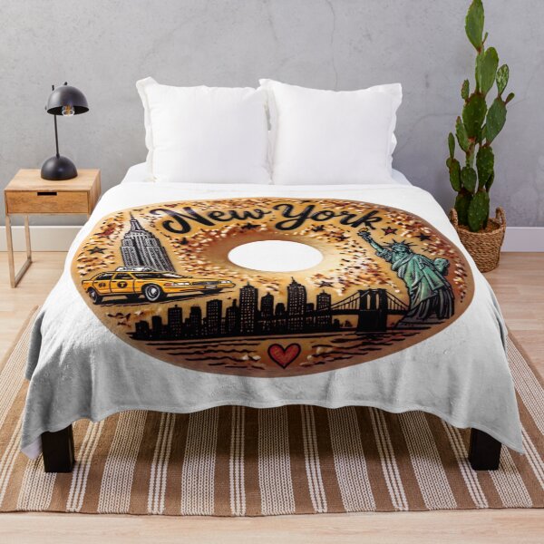 Item preview, New York Bagel Everything Bagel NYC Foodie Souvenir designed and sold by RDproject.