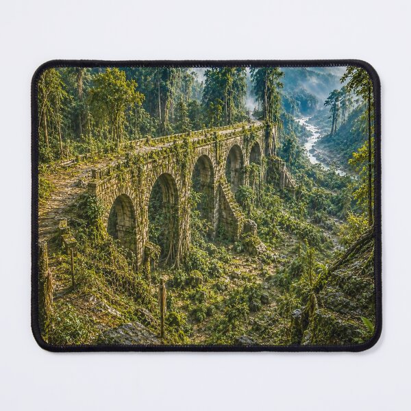 Item preview, Ancient Jungle Aqueduct – Forgotten Ruins in the Rainforest designed and sold by RunicTide.