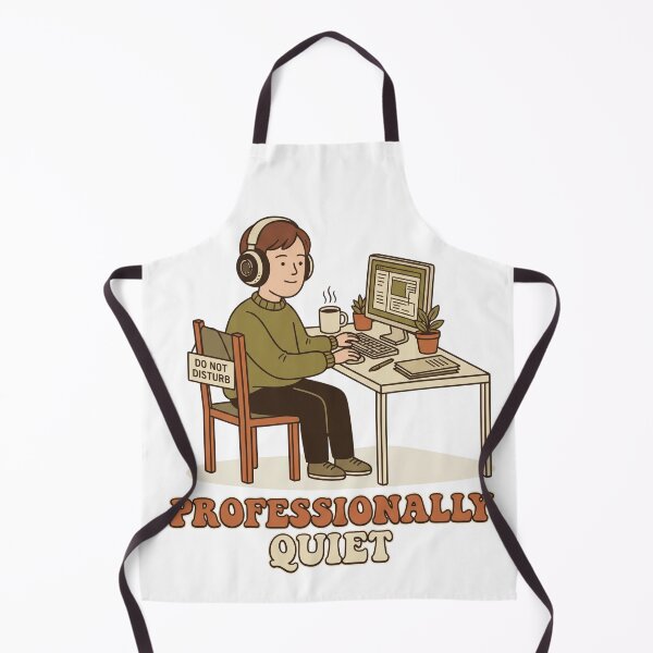 Item preview, Professionally Quiet Introvert Desk Worker Illustration designed and sold by KMKreatives.