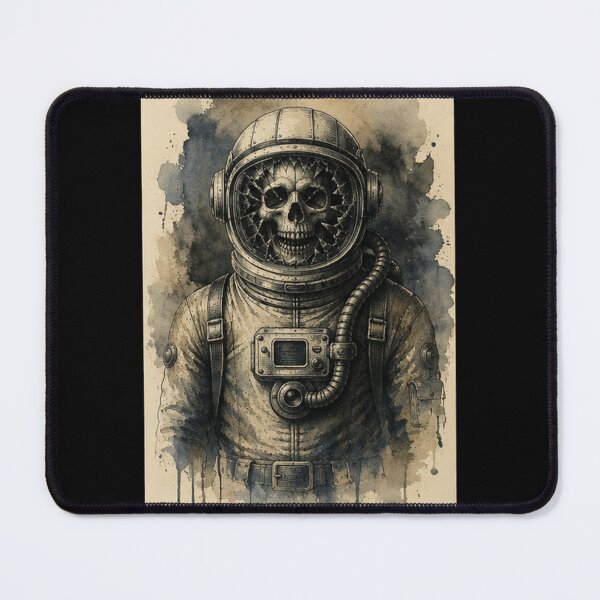 Item preview, Cosmic Pioneer No 2 - Retro Sci-Fi Skull Astronaut designed and sold by Quantum Fashion.