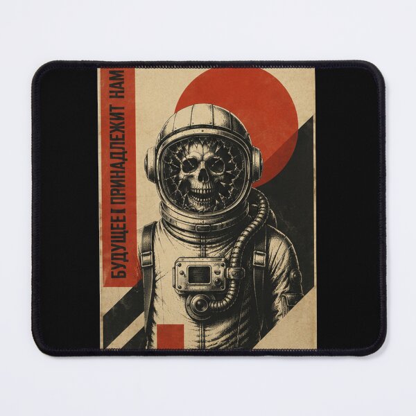 Item preview, Cosmic Pioneer No 3 – Retro Sci-Fi Skull Astronaut designed and sold by Quantum Fashion.