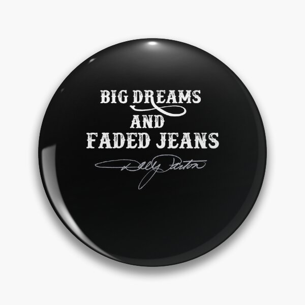 Item preview, Big Dreams And Faded Jeans Country Music Fan Design designed and sold by LouisaOReilly.