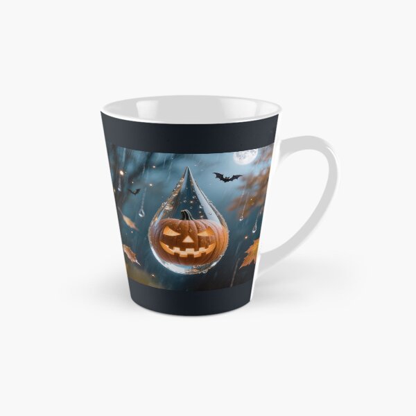 Item preview, Halloween Pumpkin Inside Water Drop Spooky Surreal Art designed and sold by OksArtStudio.
