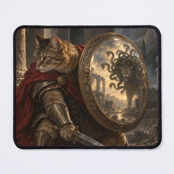 Item preview, Warrior Cat Mirror Shield Duel designed and sold by Ocelot-T.