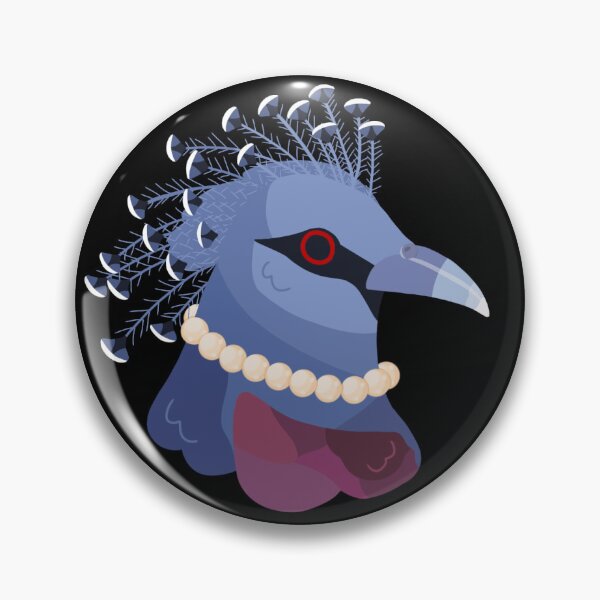 Item preview, CBS Sticker - (OC) Victoria the Victorian Crowned Pigeon designed and sold by ClumsyPillbug.