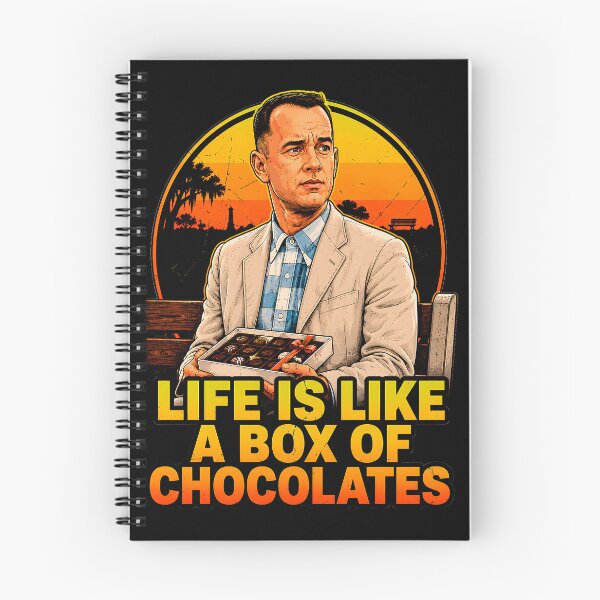 Item preview, Life Is Like A Box Of Chocolates – Forrest Gump Retro Sunset Tee designed and sold by BravenBold.