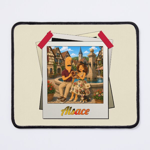 Item preview, Pretzel Alsatian Village Kek and Ina - Souvenir de France by Kek-Ina designed and sold by Kek-Ina.