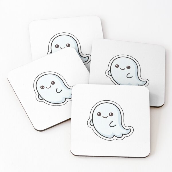 Item preview, Friendly Little Ghost - Cute Kawaii Spooky Sticker designed and sold by SimpleP.