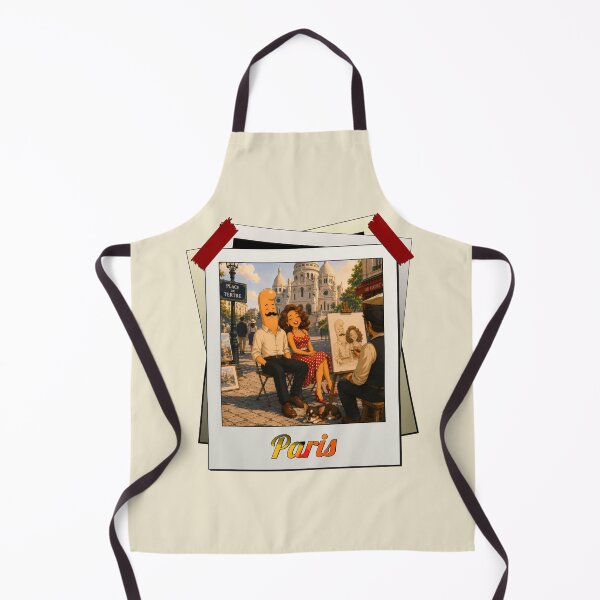 Item preview, Paris Montmartre Sacré-Cœur Portrait Artist Kek and Ina - Souvenir de France by Kek-Ina designed and sold by Kek-Ina.