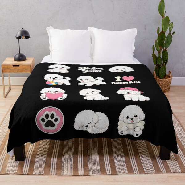 Item preview, Cute Bichon Frise stickers and apparel design designed and sold by rafaeltto.