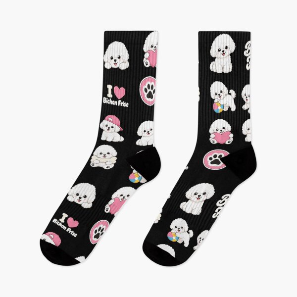 Item preview, Cute Bichon Frise stickers and apparel design designed and sold by rafaeltto.