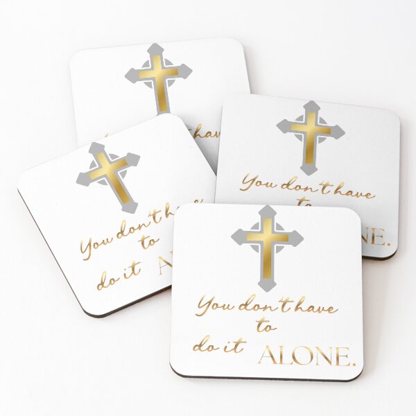 Item preview, You don’t have to do it alone gold designed and sold by DESIGNS BY DAVE.