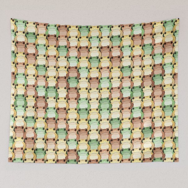 Item preview, Colorful Frog Pattern designed and sold by UnhingedBird.
