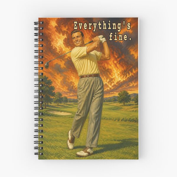 Item preview, Just keep golfing, everything's fine. designed and sold by Jason A. Clark.
