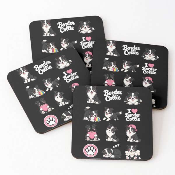 Item preview, Cute Border Collie stickers and apparel design designed and sold by rafaeltto.
