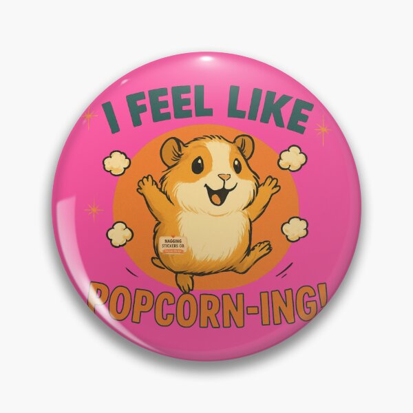 Item preview, NAGGING GUINEA PIGGY BY BY NAGGING STICKERS CO. I FEEL LIKE POPCORN-ING COLLECTION | ELECTRIC PINK Edition | No.02 designed and sold by LaMaisonOfMY.