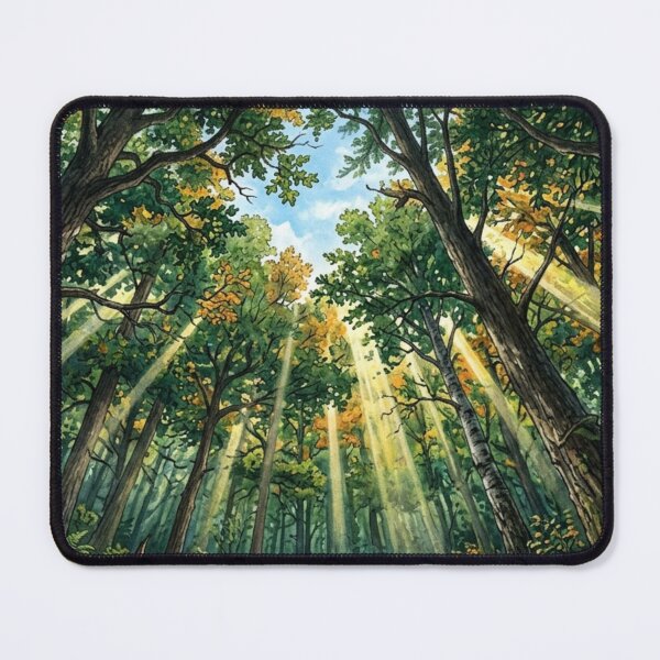 Item preview, sun rays forest designed and sold by Shahid1234.