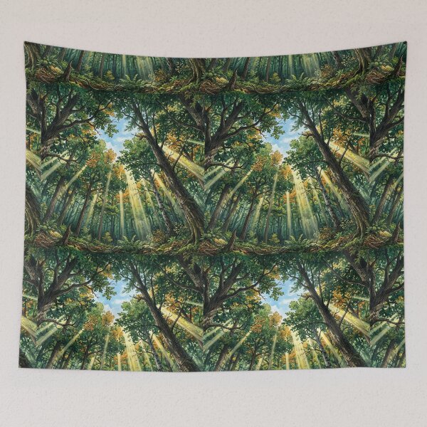 Item preview, sun rays forest designed and sold by Shahid1234.