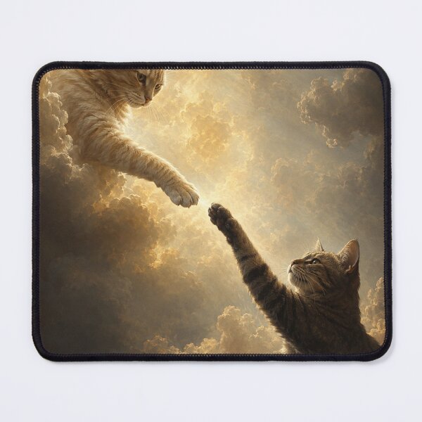 Item preview, Sacred Near Touch Between Cats designed and sold by Ocelot-T.