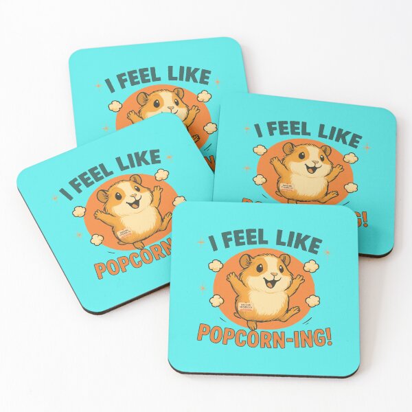 Item preview, NAGGING GUINEA PIGGY BY NAGGING STICKERS CO.. I FEEL LIKE POPCORN-ING COLLECTION | AQUA Edition | No.02 designed and sold by LaMaisonOfMY.